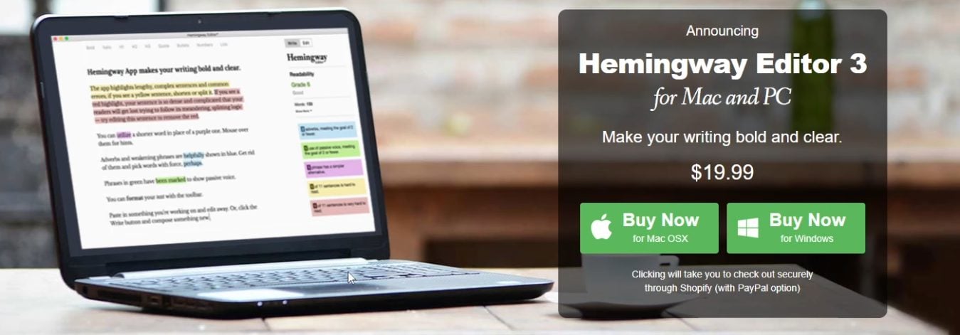 Hemingway Editor desktop app
