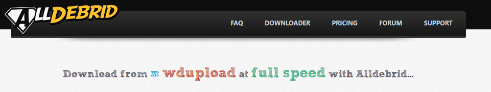 wdupload alldebrid downloader