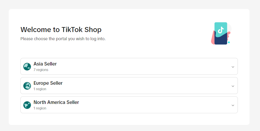 Choose your TikTok portal 