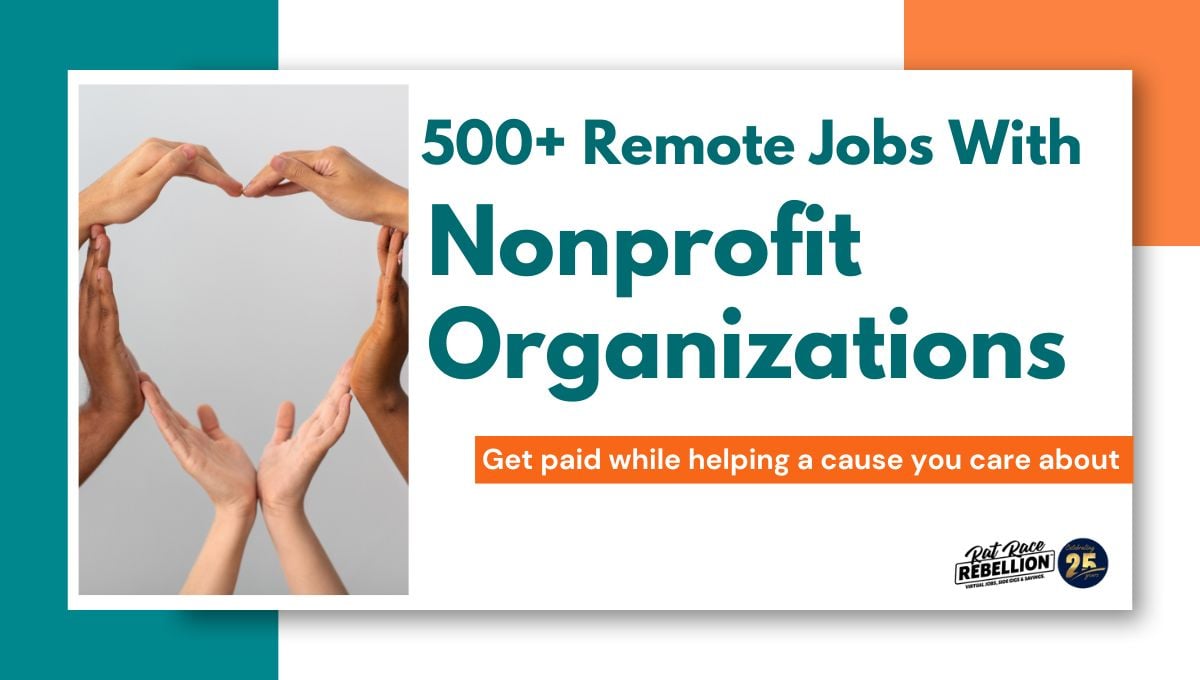 Over five hundred remote jobs with nonprofits